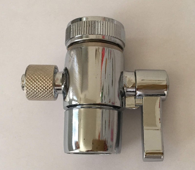 Malida Countertop filter to 3/8 inch O.D. Tubing Faucet Adapter,Kitchen Bathroom Sink Faucet Diverter Valve for Above Counter Water Filter Faucet Sprayer attachment - Image 1